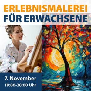 Erlebnismalerei  für Erwachsene - Landschaft mit Baum - 7. November