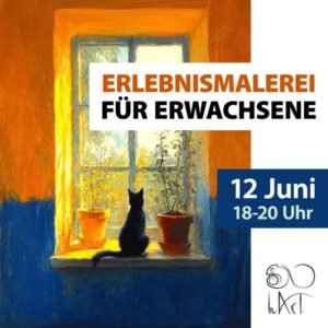 Erlebnismalerei für Erwachsene - Katze im Fenster - 12. Juni