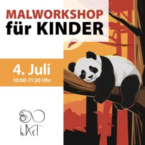 Malworkshop für Kinder - Panda - 4. Juli