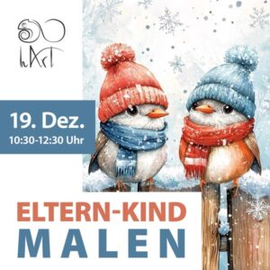 Eltern-Kind Malen - kleine Vögel - 19. Dezember
